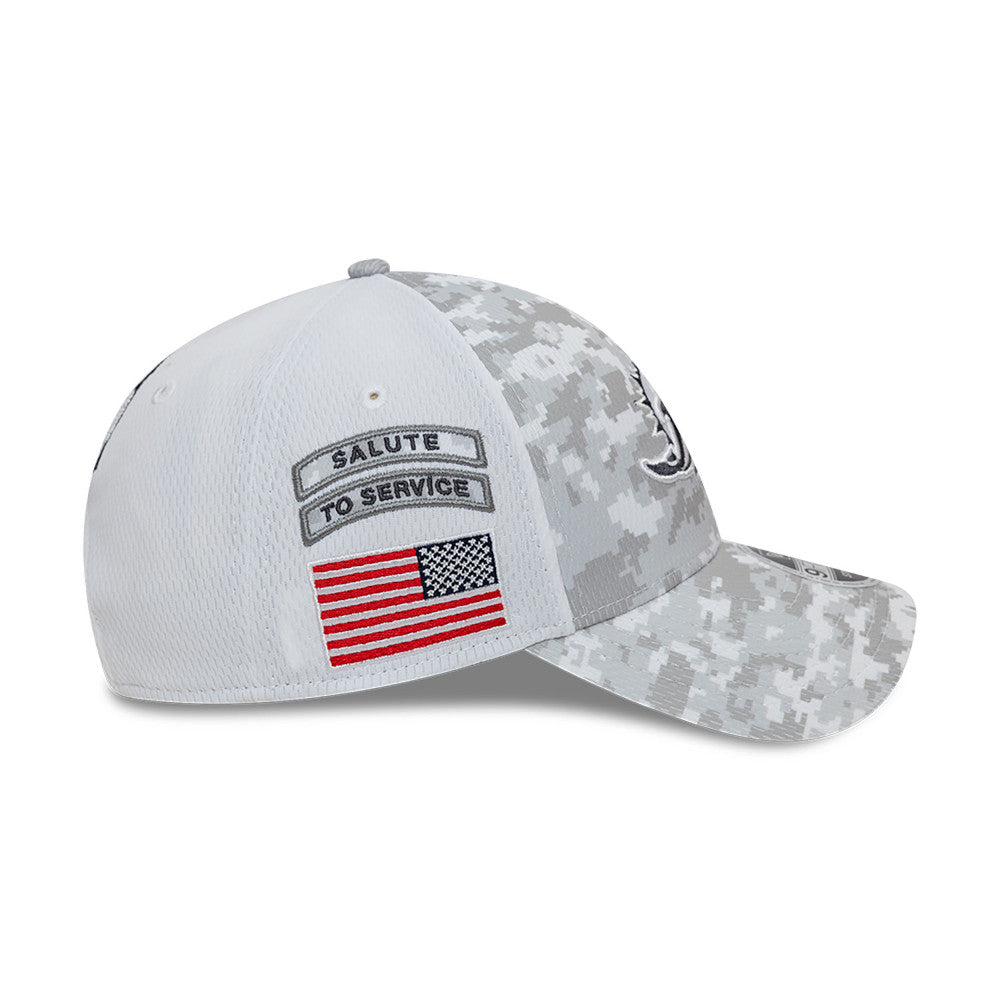 Miami Dolphins Hat - Grey Camouflage Salute To Service NFL 9Forty Stretch Snapback Cap - New Era